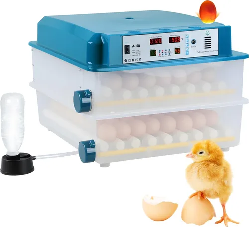 Máquina de incubación inteligente de 120 huevos con giro automático de huevos y control de temperatura, criador de aves de corral con capacidad de