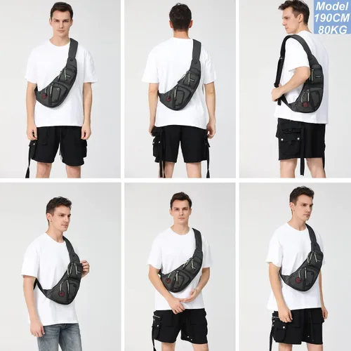 Miniatura 7 de Nicgid Sling Bag - Mochila bandolera para hombre), LYSB01NH075BJ-SPRTSEQIP