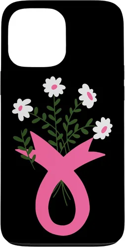 Miniatura 23 de Flower Jar Pink Ribbon Breast cancer Awareness Month Women Case for iPhone 16