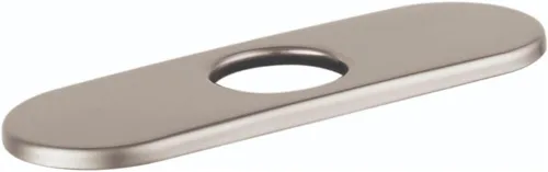 hansgrohe Placa base para grifos contemporáneos de un solo agujero, placa base moderna de 6 pulgadas para grifo de bañera en níquel cepillado,