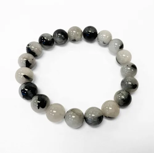 Miniatura 458 de Gem Avenue Handmade Round Bead Stretch Bracelet Unisex Natural Stone Beaded Jewelry for Men & Women, Elastic Wristband for Daily Wear