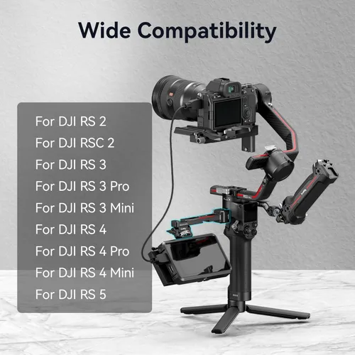 Miniatura 2 de SMALLRIG Montura Ajustable de Monitor de Cámara con Liberación Rápida, Abrazadera NATO, Montaje de Zapata Fría, Diseño Anti-Giro para DJI RS 4