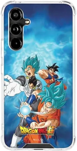 Skinit Funda transparente compatible con Galaxy A54 5G – Diseño oficial de Dragon Ball Super Goku Vegeta Super Ball Azul - DBZSPR02