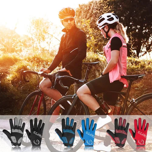 Miniatura 5 de Guantes de ciclismo VMFTS con gel y guantes deportivos sin dedos completos para fitness, levantamiento de pesas, entrenamiento de escalada