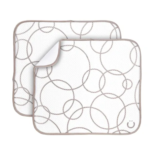 Miniatura 7 de Ubbi Tapete de secado de platos de microfibra, tapete de secado de biberones, tapete para encimera de cocina, paquete de 2
