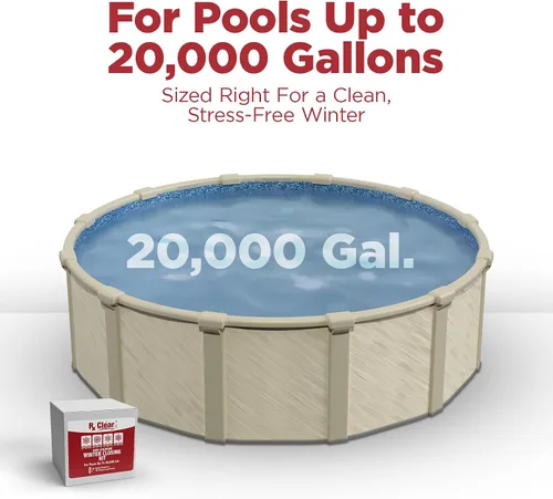 Miniatura 4 de Rx Clear Kit de cierre de invierno Productos químicos para el invierno sin cloro para piscinas sobre o en el suelo Abierto a una piscina