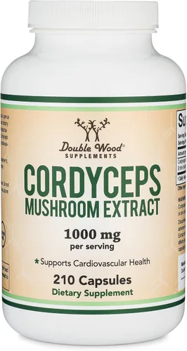 Miniatura 5 de Cápsulas Cordyceps (extracto de hongo Cordyceps Sinensis) 210 unidades, suministro para 3.5 meses, 1,000 mg