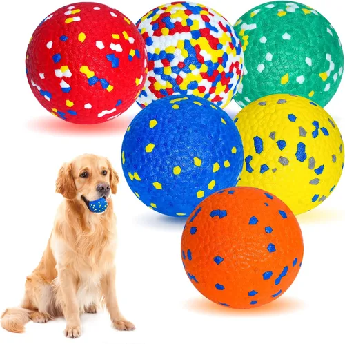 Miniatura 9 de Pelotas de tenis para perros masticadores agresivos, juguetes para masticar indestructibles para la dentición de perros grandes, medianos