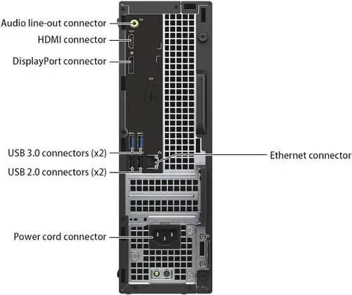 Miniatura 5 de Dell Optiplex 3040 SFF PC de escritorio para negocios, Windows 11 Pro de 64 bits, procesador Core i5-6500, 8 GB de RAM, unidad de estado sólido