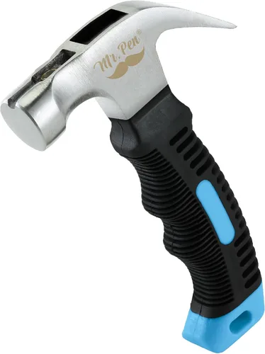 Miniatura 11 de Mr. Pen - Martillo de camping de 8 onzas color marrón - Martillo de uñas, pequeño y ancho, con punta de clavo, magnético, pequeño martillo de uñas