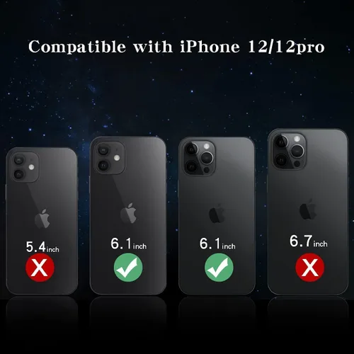 Miniatura 2 de Funda para iPhone 12 y iPhone 12 Pro para mujer, funda de lujo muy brillante con purpurina 3D con diamantes de imitación de cristal brillante en 3D