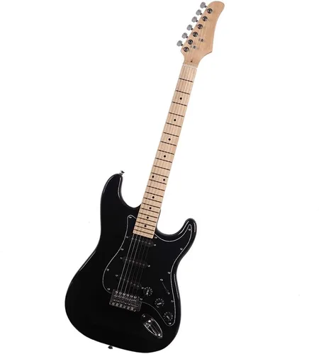 Miniatura 3 de Kit completo de guitarra eléctrica de 39 pulgadas para principiantes, tamaño completo con amplificador de 20 W, con correa, bolsa, amplificador