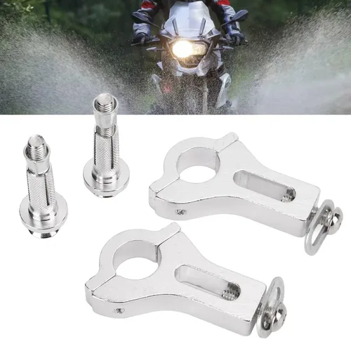 Miniatura 8 de EVGATSAUTO Abrazadera de guardamanos, Abrazadera de Guardamanos Metal 0.866 in Universal Motocicleta Guardia de Mano Kit de Montaje Componente