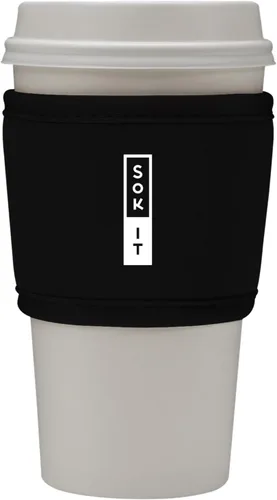 Miniatura 193 de Sok It HotSok Coffee & Tea - Funda de neopreno con aislamiento reutilizable (floral abstracto)
