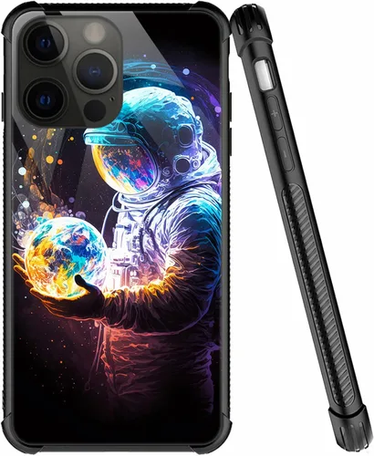 Miniatura 45 de ZHEGAILIAN Funda compatible con iPhone 7/8 Plus, funda de vidrio orgánico para niñas, mujeres y hombres, diseño de cuatro esquinas, antiarañazos, a