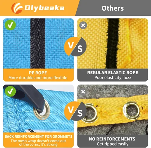 Miniatura 3 de 17FT Portable Pickleball Badminton Net Set Outdoor, Height Adjustable Multi Sports Net Set for Backyards Driveway with 4 Aluminum Rackets, 2 Pickle