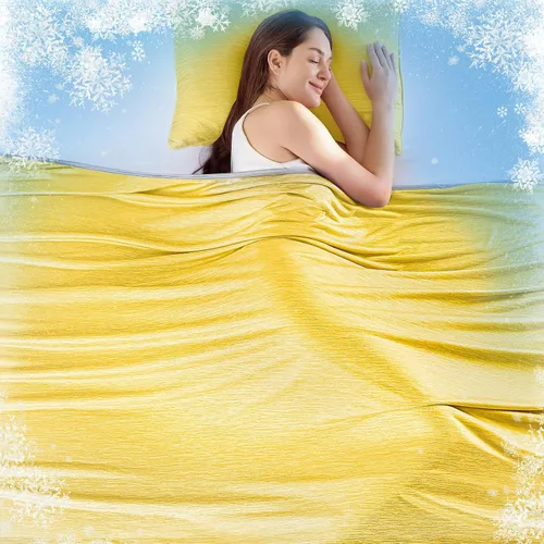 Miniatura 20 de KMUSET Manta refrescante (50 x 60 pulgadas), manta refrescante de verano de doble cara para personas que duermen con calor y sudores nocturnos