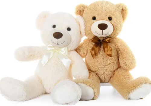 Miniatura 15 de MorisMos 10 Osos de Peluche a Granel para Baby Shower, Osos de Peluche Lindos de 14 Pulgadas Animales de Peluche de Felpa, Pequeños Osos de Peluche