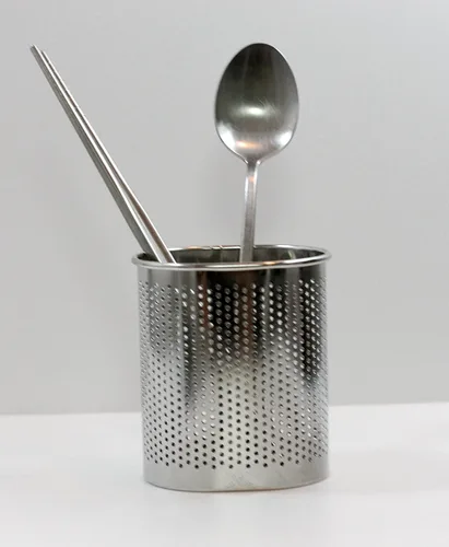Miniatura 3 de Soporte para utensilios de acero inoxidable (pequeño ovalado) para palillos para lavavajillas
