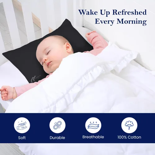 Miniatura 2 de Fundas de almohada de viaje para niños pequeños de 12 x 16 pulgadas, fundas de almohada pequeñas con cierre de cremallera, juego de 2 mini fundas