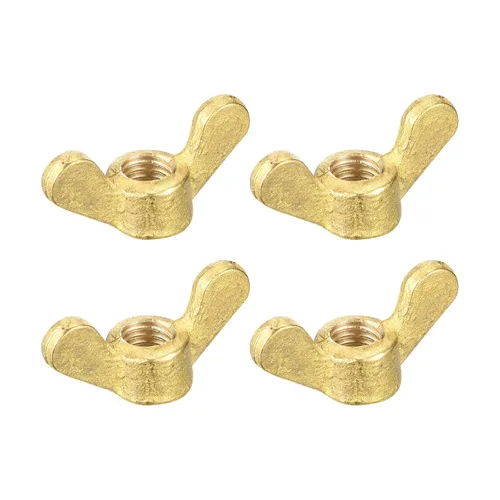 Miniatura 21 de uxcell Tuercas de ala de latón, tuerca de mariposa M8 a mano aprieta sujetadores para muebles, maquinaria, equipo electrónico, 10