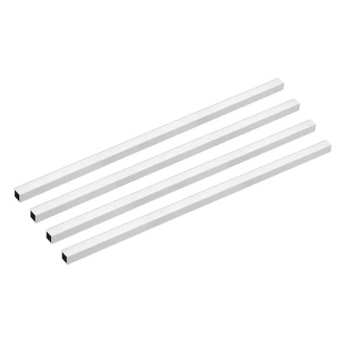 Miniatura 18 de uxcell Tubo cuadrado de aluminio 6063, 6mmx6mmx1mm de espesor de pared, 200mm de longitud, tubo de tubería recta sin costuras, 4 piezas
