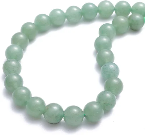 Miniatura 32 de BEADIA Cuentas redondas de piedra natural de jade de amazonita semipreciosas sueltas para hacer joyas 6MM 61PCS Amazonita Jade