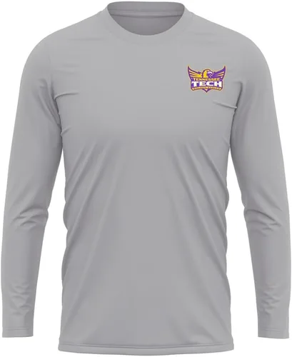 Miniatura 50 de Camisa deportiva de manga larga oficial de la NCAA Collegiate para hombre, con logotipo en el pecho izquierdo, colección Athletic Heather