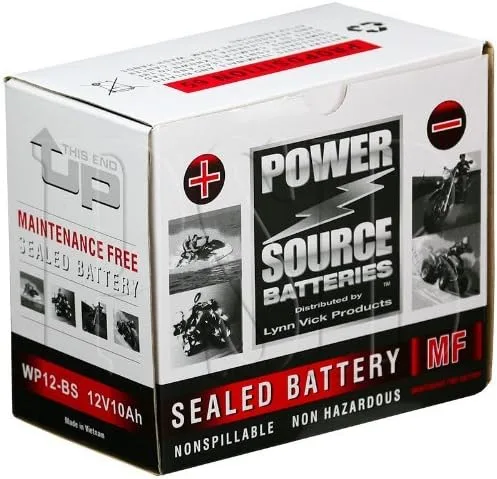 Miniatura 2 de YTX12-BS, GTX12-BS, FTX12-BS, YTX12, ES12BS, 4011434 Batería de repuesto 220cca Alto rendimiento WP12-BS AGM sellado para motocicleta, ATV, UTV