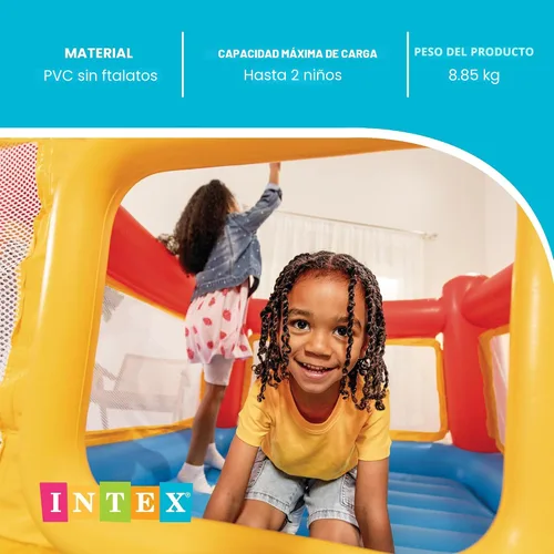 Miniatura 4 de Castillo inflable "Jump-o-lene" de Intex, 68 x 68 x 44 pulgadas, para las edades de 3 a 6
