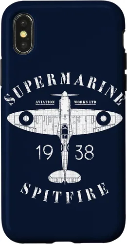 Miniatura 5 de iPhone 12 Pro Max Spitfire RAF Británico WW2 Fighter Aviation Case Supermarine Aviation