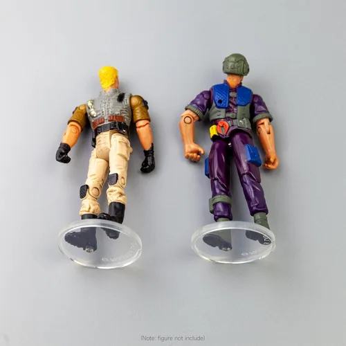 Miniatura 6 de SIXPOINTS 70 piezas de base redonda transparente compatible con figuras de acción de películas de Star Wars vintage de 3.75 pulgadas, disco de 1.476
