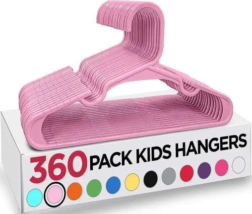 Miniatura 19 de Utopia Home Paquete de 20 Perchas para Niños - Perchas de Plástico para Bebé de 11.5 Pulgadas para Armario - Perchas para Niños para Ropa y Percha