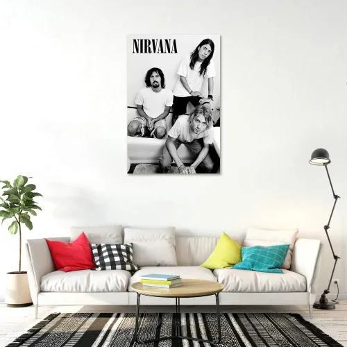 Miniatura 3 de POSTER STOP ONLINE Nirvana - Póster de música (B&W - Kurt, Krist & Dave) (tamaño 24 x 36)