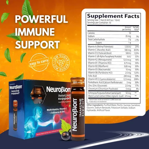Miniatura 4 de Neurobion Apoyo inmunológico con equinácea y zinc 10 ampollas de 10 ml