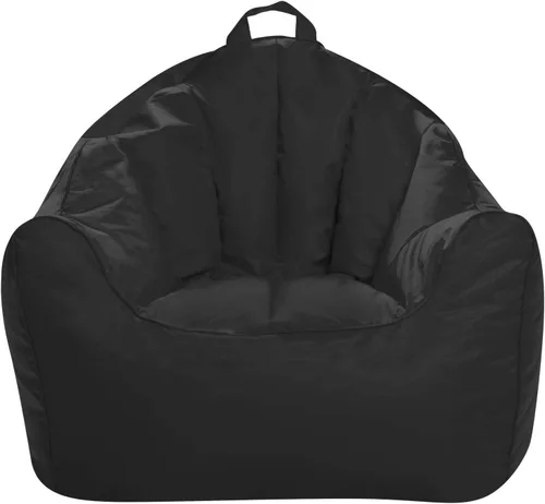 Miniatura 78 de Posh Beanbags - Sillón puff grande, 38 pulgadas, color azul rey sólido Nylon suave - Azul real