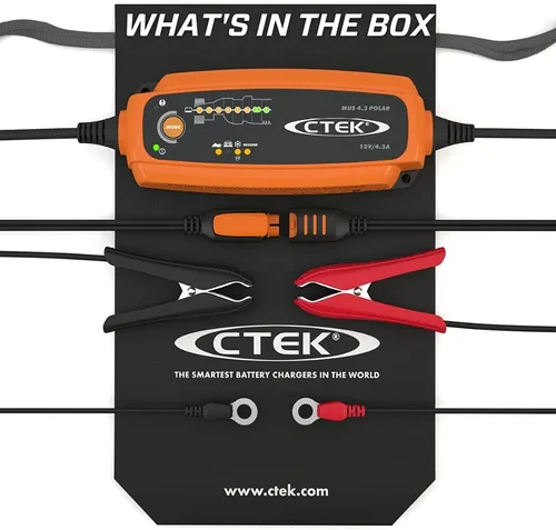 Miniatura 2 de CTEK (56-958) Cargador de batería de 8 pasos MUS 4,3 POLAR de 12 voltios completamente automático.