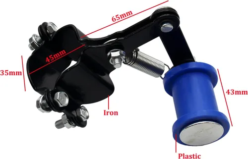 Miniatura 2 de Conjunto de guía tensor de cadena universal para ATV, mini moto, moto de cross, kart (azul)