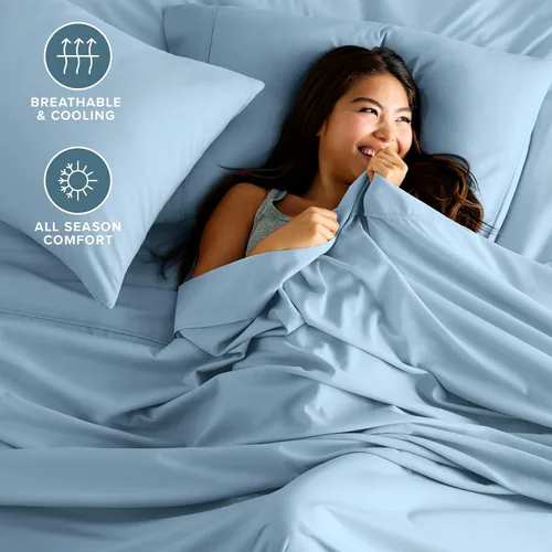 Miniatura 3 de Bare Home Juego de sábanas tamaño Full - Microfibra ultrasuave de lujo 1800 - Sábanas de cama - Doble cepillado - Bolsillos profundos - Ajuste fácil