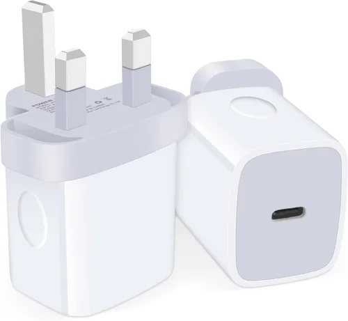 Adaptador universal de viaje, adaptador de enchufe de EE. UU. a Reino Unido, paquete de 2 adaptadores de enchufe internacional de 20 W, convertidor