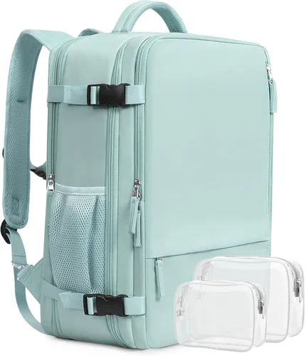 Mochila de Mano Aprobada por Aerolíneas Beraliy para Hombres y Mujeres, Verde menta, X-Grande, Mochilas de viaje