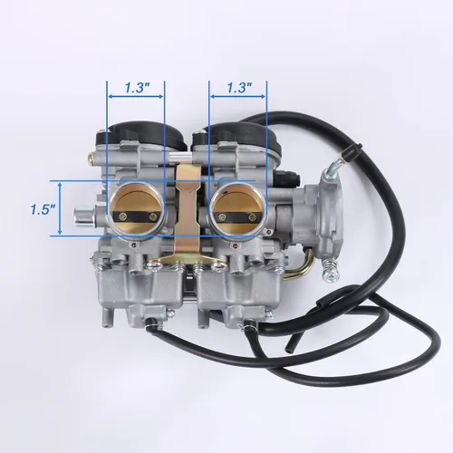 Miniatura 3 de Carburador con válvula de combustible Petcock Asamblea de 0.315 in de repuesto para Yamaha Raptor 660 660R YFM660 YFM 660R ATV Quad Carb 2001-2005