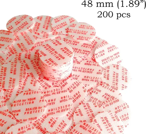 Miniatura 2 de Revestimientos de tapa de sellos activados por par sensibles a la presión, 1.890 in (1.89 pulgadas), 200 unidades, fabricados en Estados Unidos