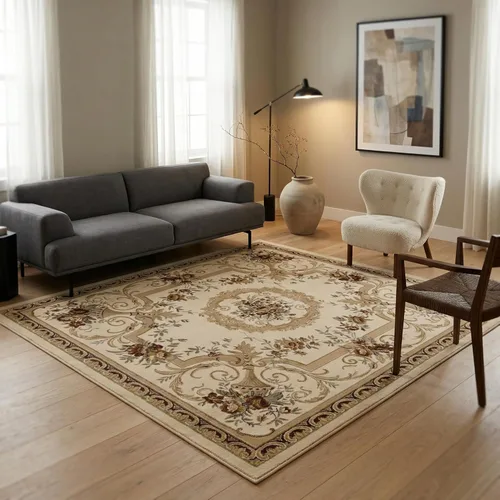 Miniatura 39 de Unique Loom Versailles Collection - Alfombra tradicional clásica con motivo floral, colección Versailles