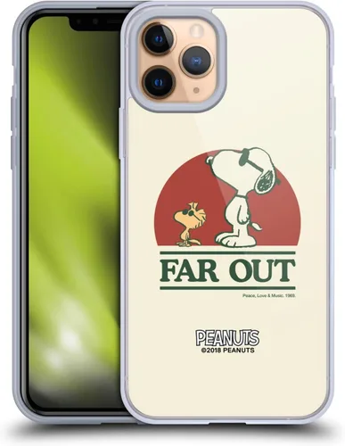 Miniatura 26 de Head Case Designs Funda de gel Woodstock 50th con licencia oficial de Peanuts Snoopy Guitar 1969 [protección de grado militar] compatible con Apple