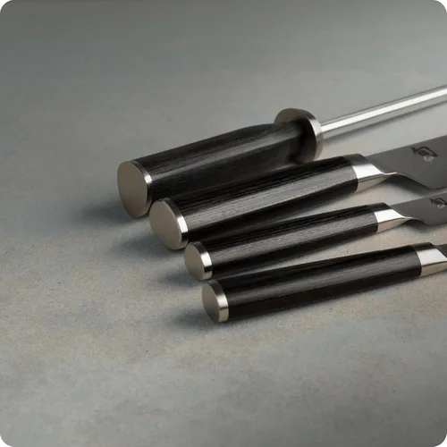 Miniatura 4 de Shun Juego clásico de 5 piezas de bloque delgado, incluye chef de 8 pulgadas, cuchillos de cocina de 3.5 pulgadas y 6 pulgadas, juego de bloques
