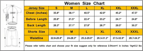 Miniatura 6 de Aogda - Jersey de ciclismo para mujer. Camisa estilo chamarra de ciclismo, leotardo para equipo de ciclismo