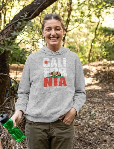 Miniatura 4 de Sudaderas con capucha de bandera retro de California Bear Republic para mujer
