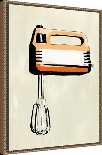 Miniatura 2 de Amanti Art Lienzo enmarcado para pared, 24 x 18 pulgadas, aparato de cocina retro III por Annie Warren, lienzo enmarcado para pared, obras de arte