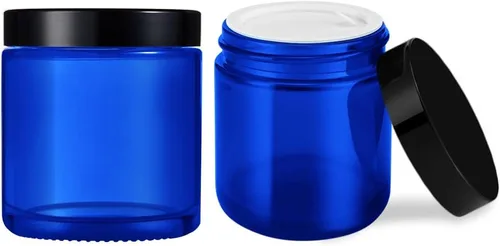 Miniatura 11 de Tarros de vidrio pequeños de 4 oz con tapas, Tecohouse Tarros de vidrio transparente con tapas negras y revestimientos interiores, mini contenedores